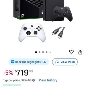 Black Xbox Gaming Console